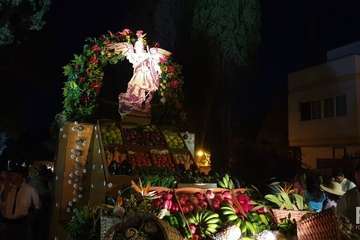 La carreta de Arenales triunfa en la romería de Valsequillo (Foto Francisco Javier Santana)